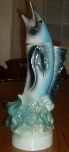 1957 Jim Beam Marlin/Sailfish Decanter Regal China