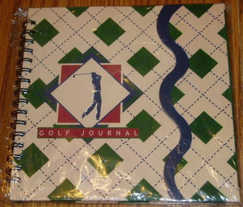 NIP Spiral Bound Golf Journal 100 Pages Green and Tan