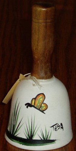 Haindpainted Bell Tesa Southwestern Decor Butterfly