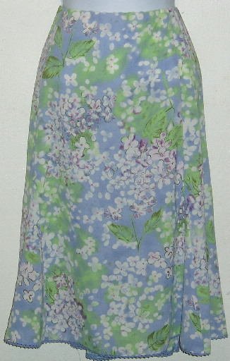 NWT Sag Harbor Light Purple Floral Skirt Size 18