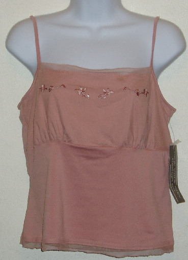 NWT New York City Design Co. Pink Tank Top Size Large