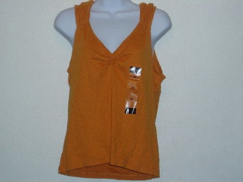 NWT Liz Claiborne Orange Tank Top Sz XL Sleeveless