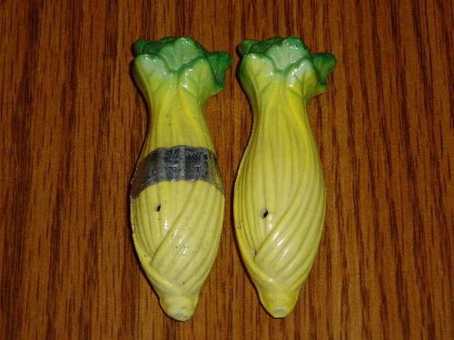 Vintage Numbered Japanese Celery Salt/Pepper Shakers