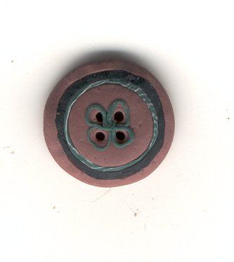 One of a Kind signed Original Polyclay BUTTON - AsilisArt