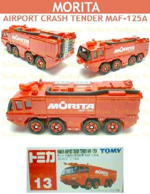 Tomy Tomica Diecast : #13 Morita Airport Crash Tender MAF-125A
