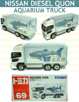 Tomy Tomica Diecast : #69 Nissan Diesel Quon Aquarium Truck