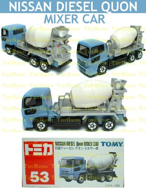 Tomy Tomica Diecast : #53 Nissan Diesel Quon Mixer Car