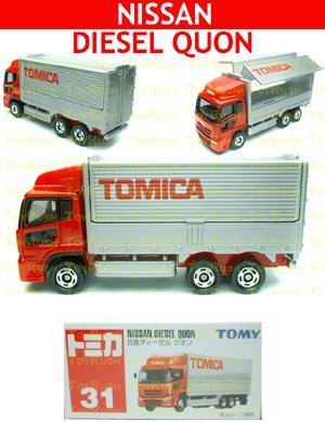 Tomy Tomica Diecast : #31 Nissan Diesel Quon (Red)