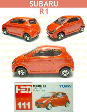 Tomy Tomica Diecast : #111 Subaru R1 (Red)