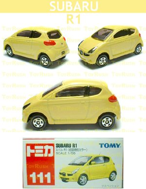 Tomy Tomica Diecast : #111 Subaru R1 (Yellow) Special First Release Edition