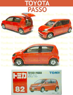 Tomy Tomica Diecast : #82 Toyota Passo (Red)
