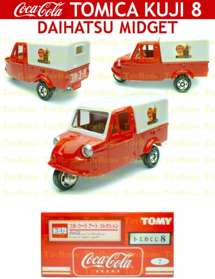 Tomy Tomica Lottery Series VIII : #L8-07 Coca Cola Daihatsu Midget