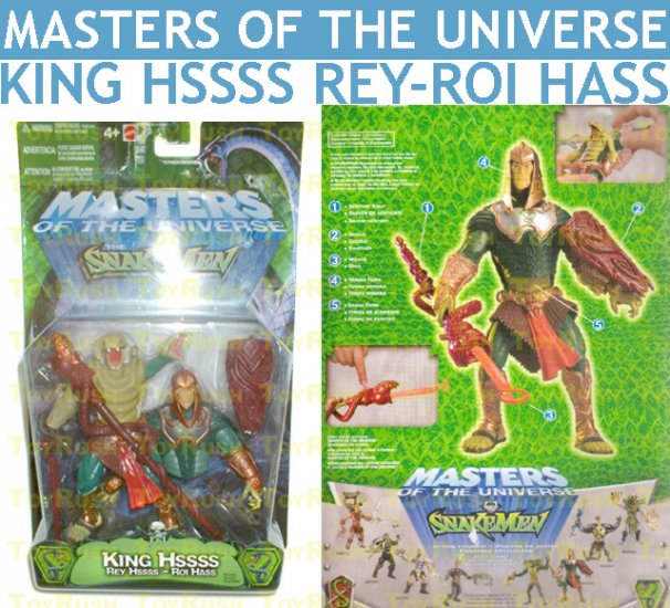 Masters of the Universe MOTU vs SnakeMen - King Hssss