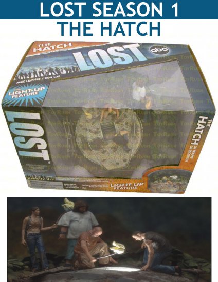 LOST Season 1 : The Hatch (Deluxe mini-diorama boxed set with LIGHT-UP feature)