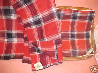 Vintage Plaid Faribo Throw with Original Bag FREE SHIPPING!!!