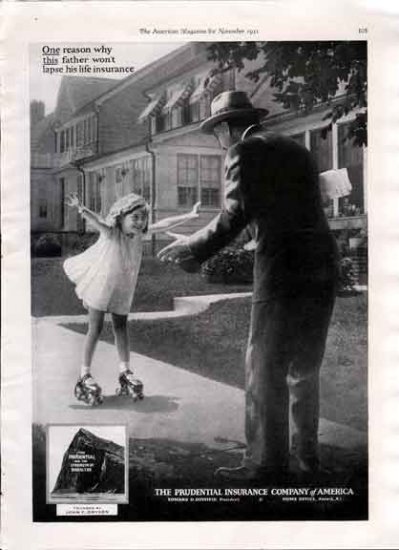 1931 Prudential Insurance Ad- Father & Daughter