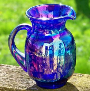Charles Gibson Carnival Glass Pitcher