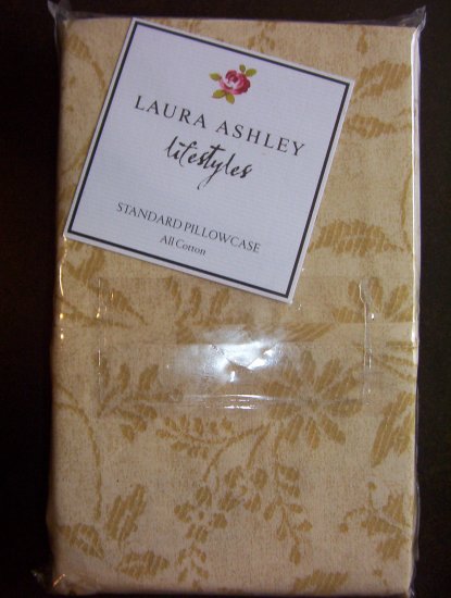 LAURA ASHLEY lifestyles LUXURY PILLOWCASE (2pc) New $50 - You Pay Only $24.99 - FREE SHIPPING
