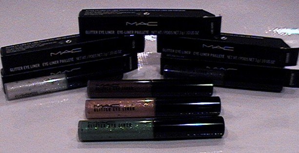 10 MAC GLITTER EYE LINER ASSORTMENT
