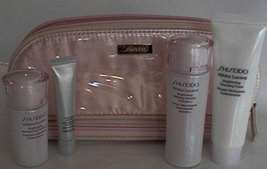SHISEIDO LUCENT WHITE TRAVEL SKINCARE BAGS