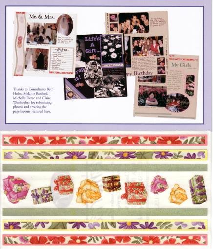 Creative Memories "Thanks To You" Presents & Flowers Page Kit