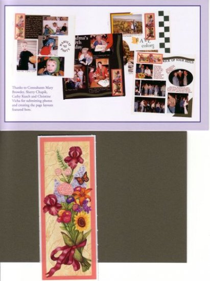 Creative Memories "Thanks To You" Flower Bouquet Page Kit