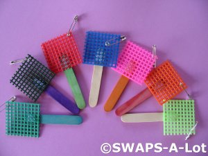 Mini Bright FLY SWATTER SWAPS Kit for Girl Kids Scout makes 25