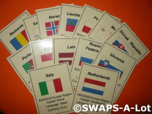 Mini Thinking Day Country Quick Facts SWAPS Kit for Girl Kids Scout makes 50