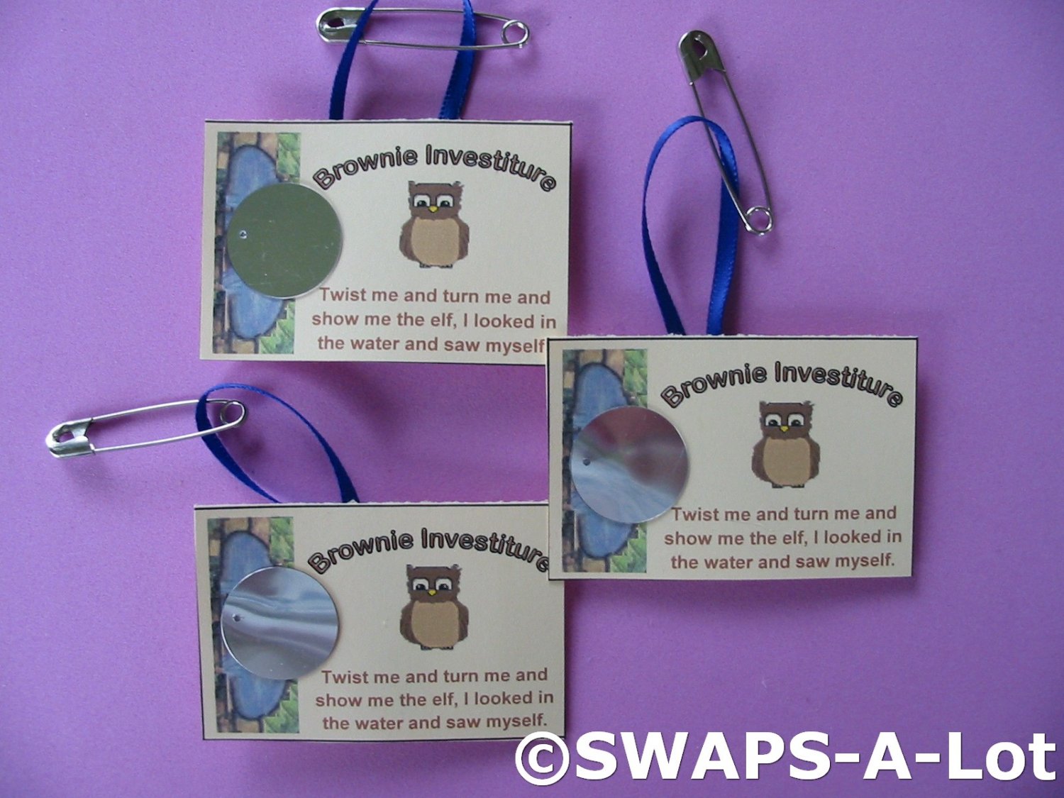 Mini Brown Owl Investiture Card Swaps Kit For Girl Kids Scout Makes 25