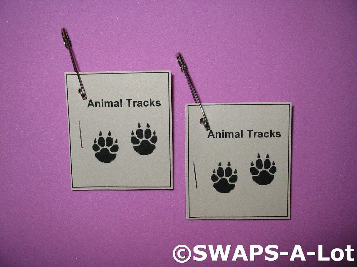 Mini Animal Tracks Booklet SWAPS Kit for Girl Kids Scout makes 25