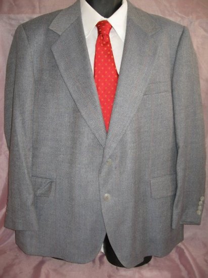 Vintage Blue LACROSSE WOOL Blazer sportcoat 44S 44