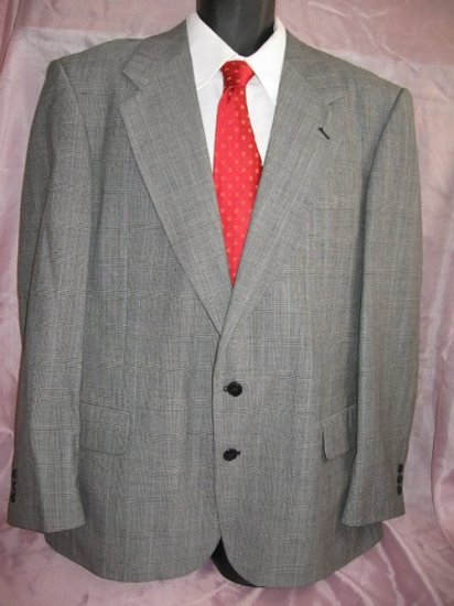 BARRY Gray Worsted Wool Blazer Sportcoat Metro Chic 44