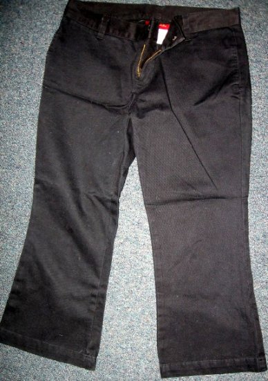 LIQUID X jeans LOW rise BLaCK CAPRI cropped 3