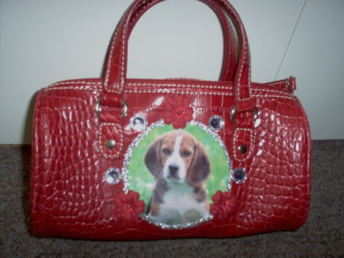 DIY Beagle Handbag Purse Clutch OOAK