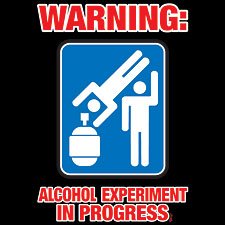 Alcohol Experiment in Progress- Large