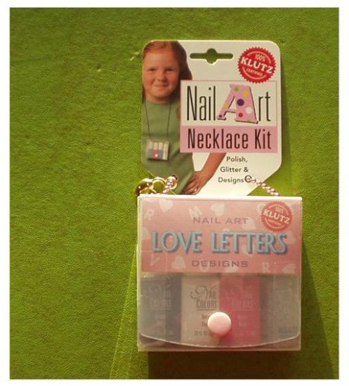 Klutz NAIL ART - LOVE LETTERS ~Sealed + Necklace