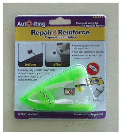 School Supplies Binder Hole Reinforcer AutO-Ring Green