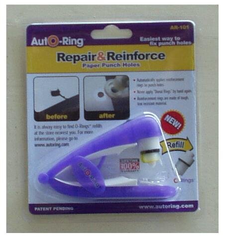 School Supplies Binder Hole Reinforcer AutO-Ring Purple