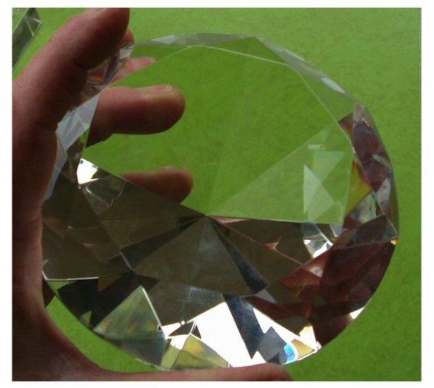 120 MM Cut Crystal 3000 + Kts Chaton Diamond Healing