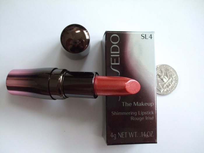 Shiseido The Makeup Shimmering Lipstick SL4 ~PRETTY CORAL PINK SHIMMER~LAST ONE