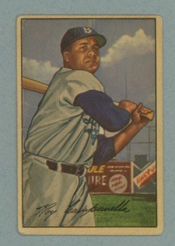 1952 Bowman # 44 Roy Campanella Dodgers HOF GOOD