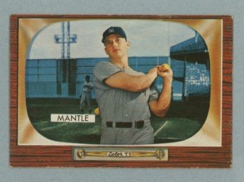 1955 Bowman # 202 Mickey Mantle Yankees HOF EX