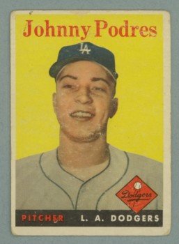 1958 Topps # 120 JOHNNY PODRES Dodgers VG