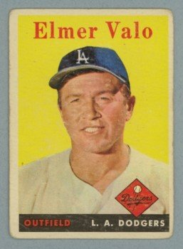 1958 Topps # 323 ELMER VALO Dodgers