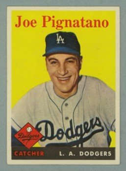 1958 Topps # 373 JOE PIGNATANO Dodgers EX+