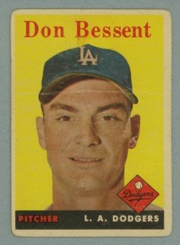 1958 Topps # 401 DON BESSENT Dodgers