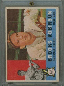 Vintage 1960 Topps # 28 Brooks Robinson Orioles HOF