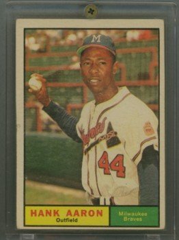 1961 Topps # 415 Hank Aaron Braves HOF
