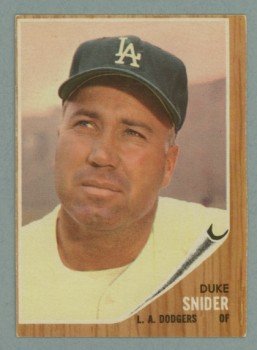 1962 Topps # 500 Duke Snider Dodgers HOF EX