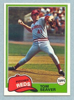 1981 Topps # 220 TOM SEAVER Reds HOF NM - MT+